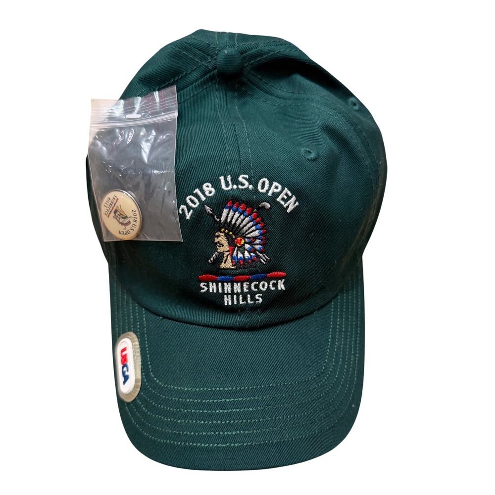 2018 U.S. Open Shinnecock Hills USGA Member Hat Green Golf Cap with Ball Marker
